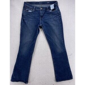 Levi's 32 Demi Curve Modern Rise Bootcut Skinny Jeans Blue Women's Denim Blue